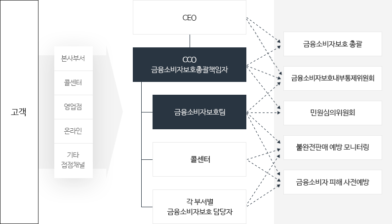 금융소비자보호 조직도