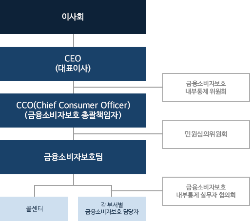 금융소비자보호 조직도